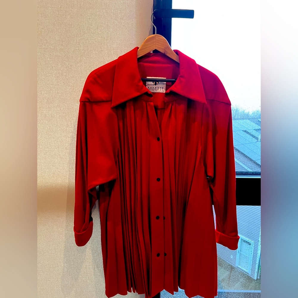 Babette Red Blouse Size M